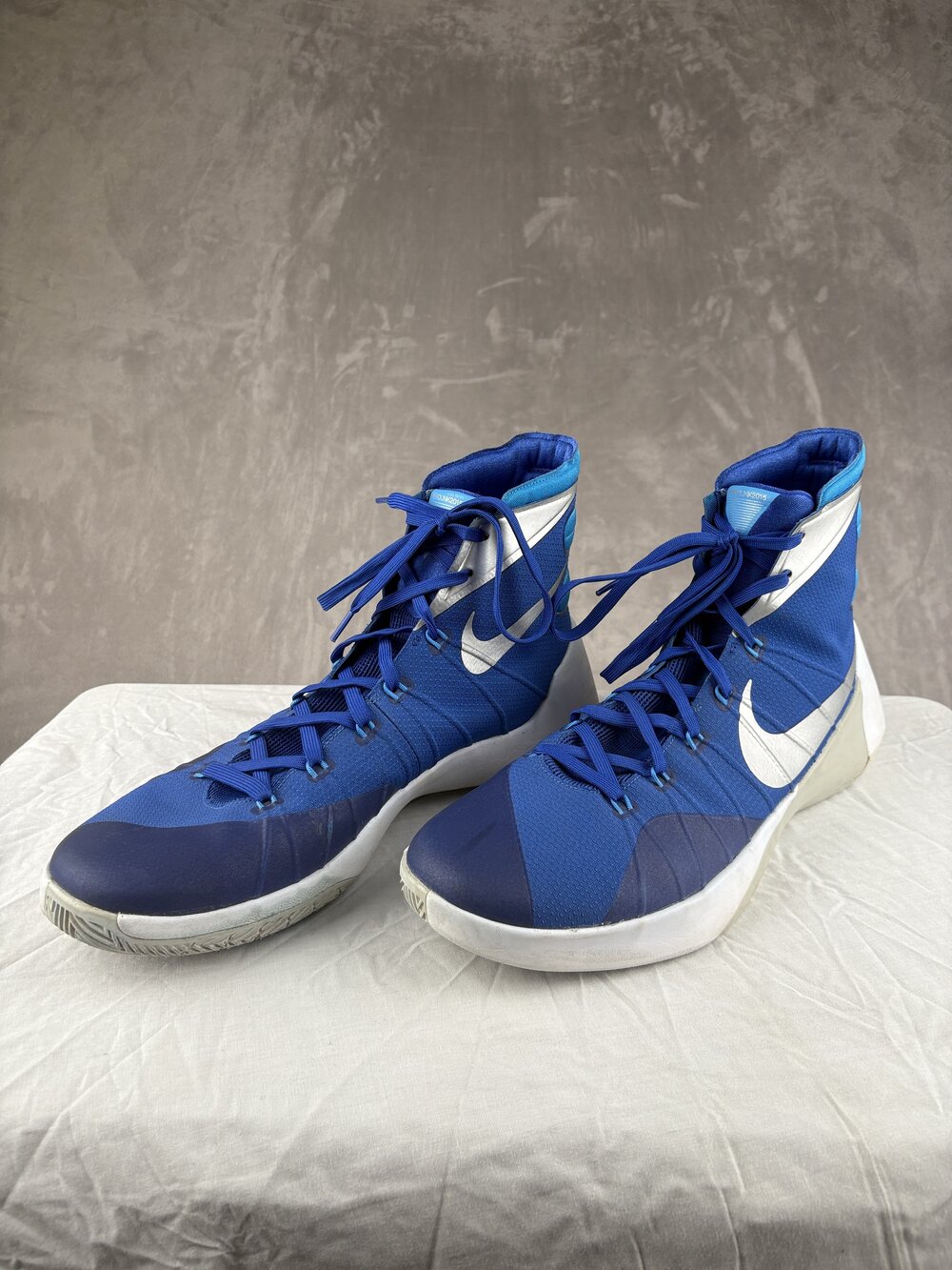 Nike High-Top Basketball Sneakers Sz 14 Blue/White - Picture 2 of 8